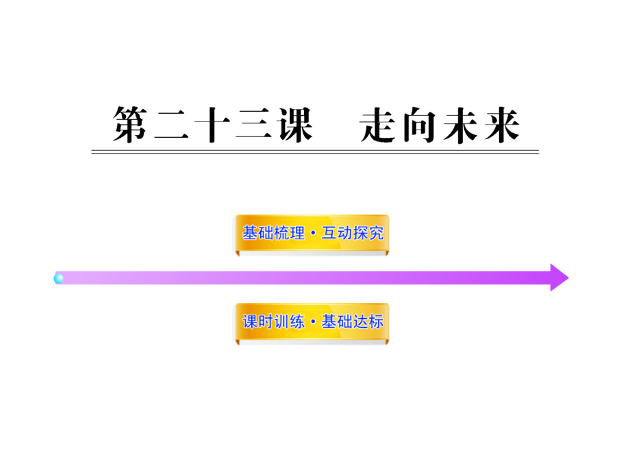 第二十三课走向未来.ppt_第1页