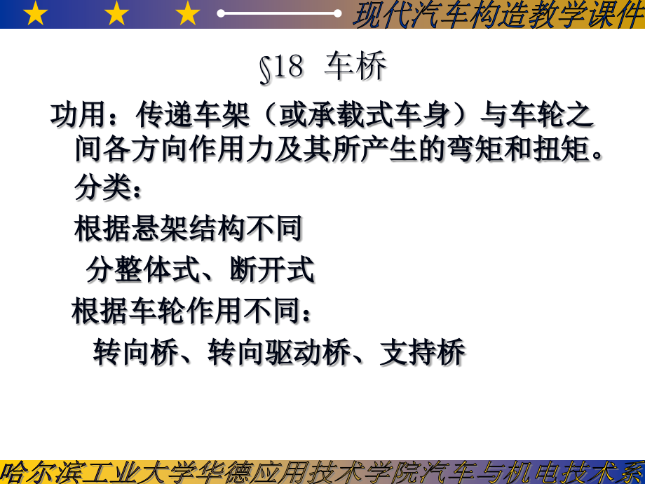 汽车构造教案18车桥 (1).ppt_第1页
