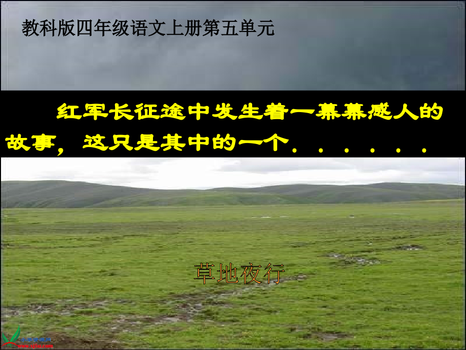 教科版四年级上册《草地夜行》PPT课件.ppt_第1页