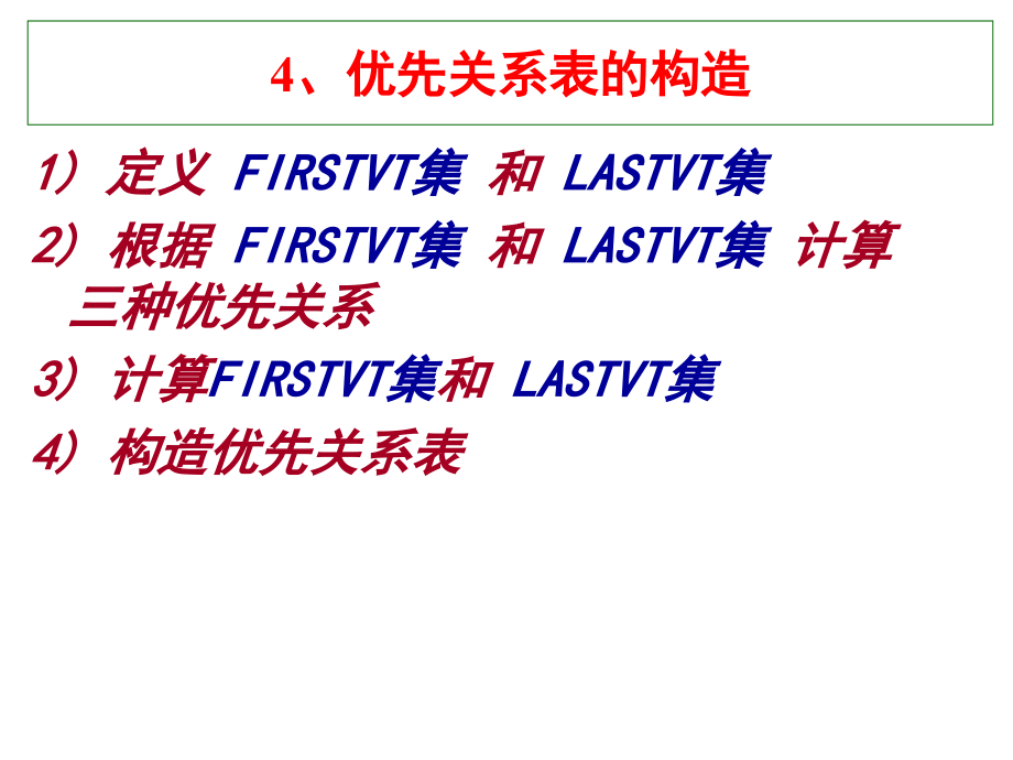 编译原理5：算符优先关系表构造.ppt_第2页