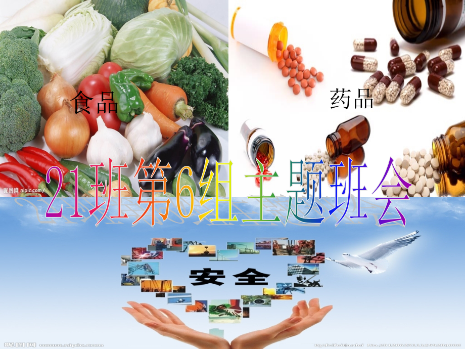 食品药品安全主题班会.ppt_第1页