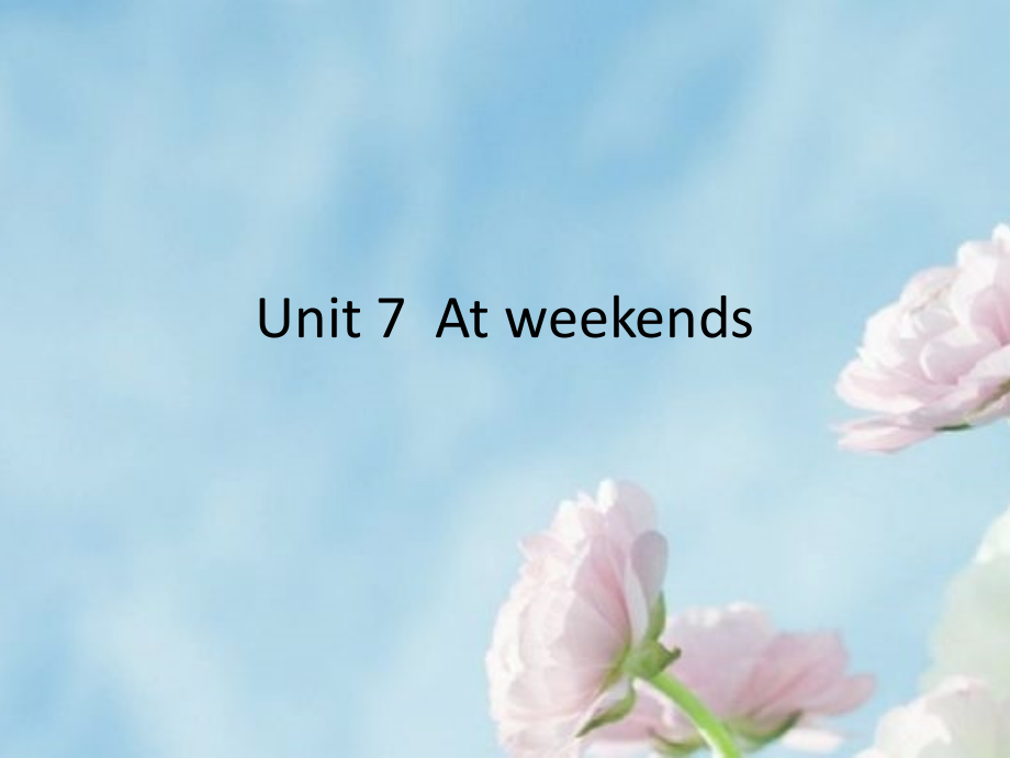 Unit7Atweekends.pptx_第1页