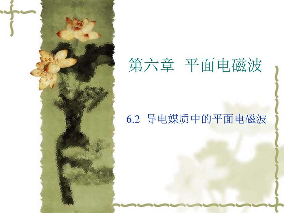 导电媒质中的平面电磁波.ppt_第1页