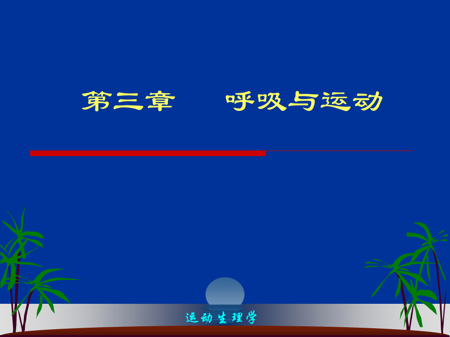 运动生理学-第3章呼吸机能与运动课件.ppt_第1页
