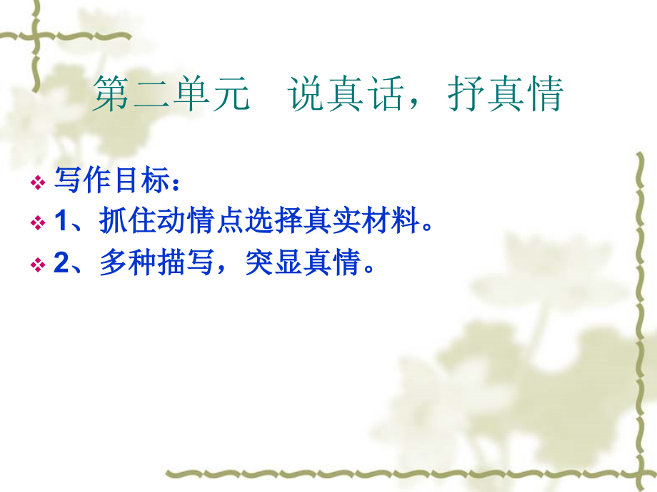 说真话-写真情.ppt_第1页