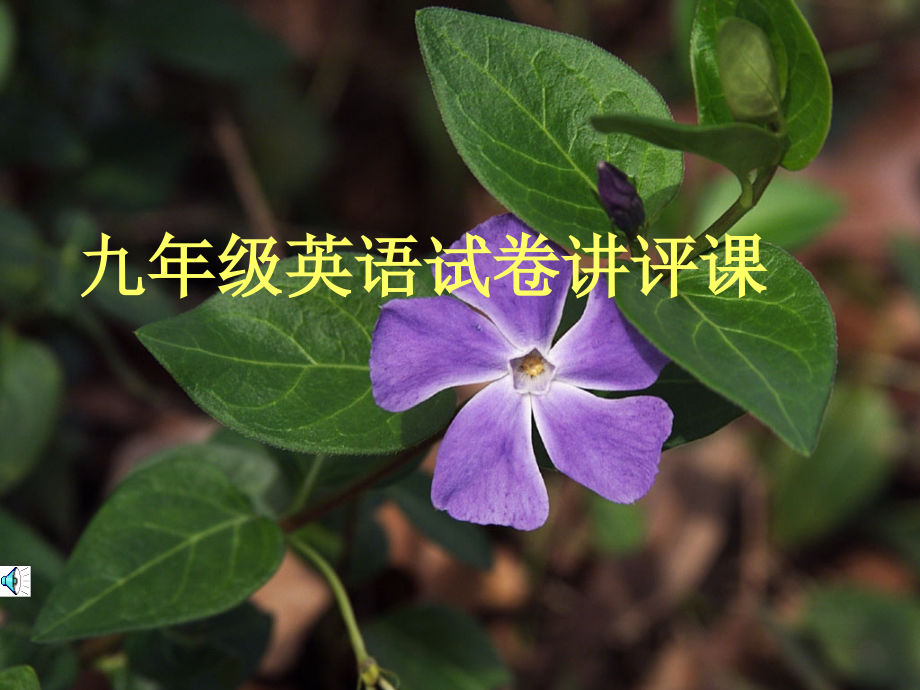 九年级英语讲评课课件.ppt_第1页