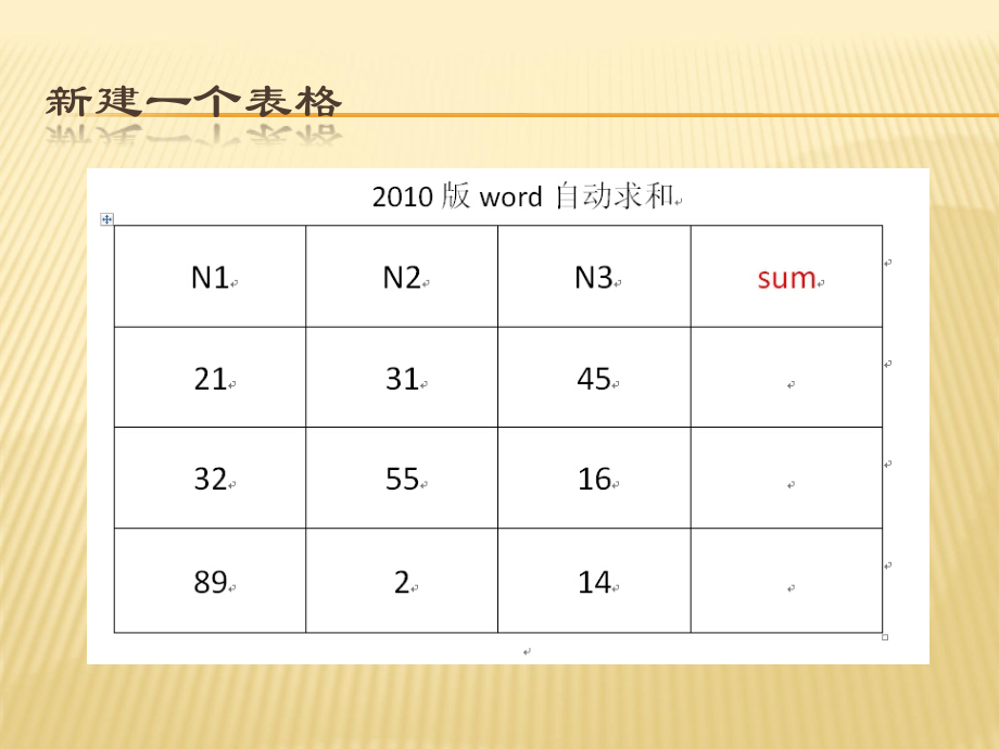 在2010版word中自动求和.ppt_第2页