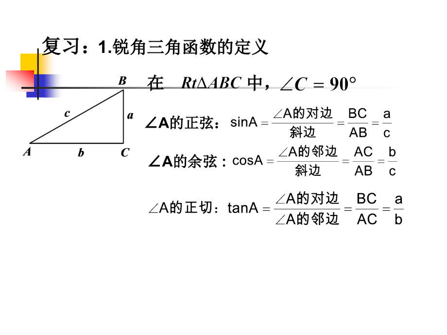 锐角三角函数(特殊值).ppt_第2页