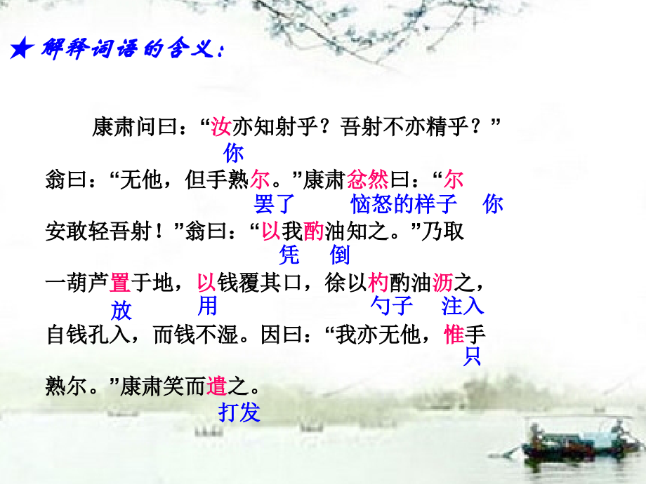 (部编)初中语文人教七年级下册《卖油翁》第二课时.ppt_第2页