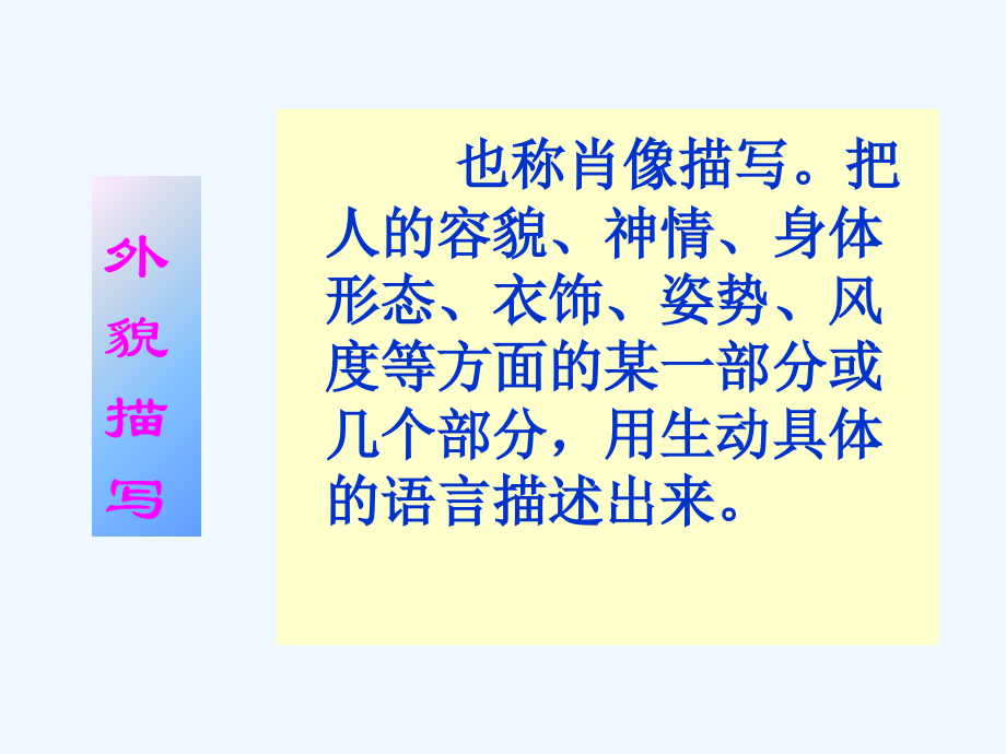 中考语文作文辅导课件 人物外貌描写.ppt_第2页