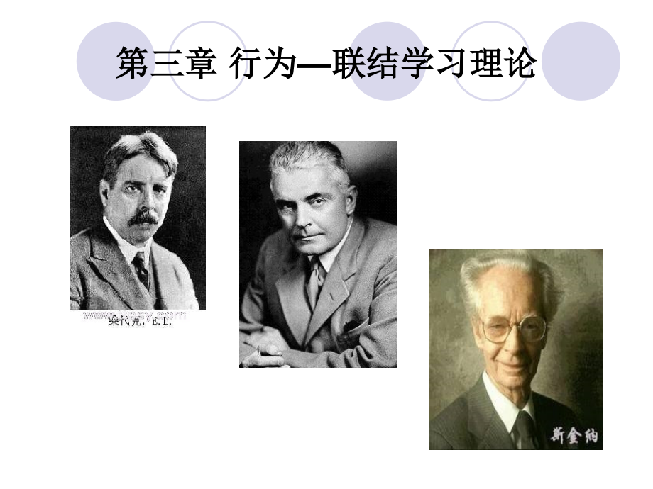 第三章 行为—联结学习理论.ppt_第1页