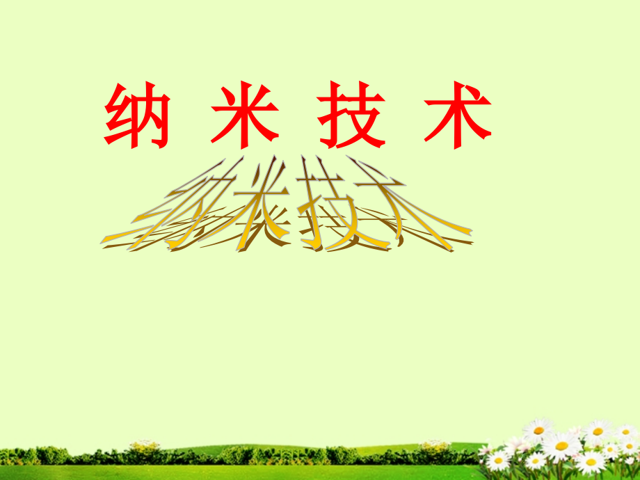 浙江省衢州一中九年级物理《纳米技术》课件-新人教版.ppt_第1页