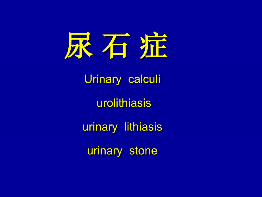 尿路结石 科内讲座.ppt_第1页