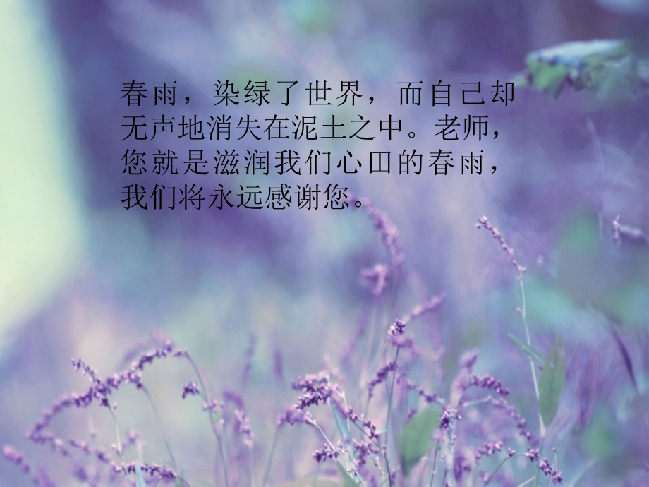 感谢老师的话.ppt_第1页