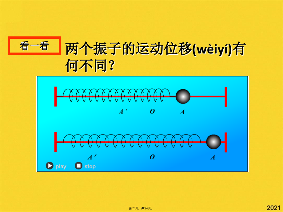 高二物理选修简谐运动的描述.pptx_第2页