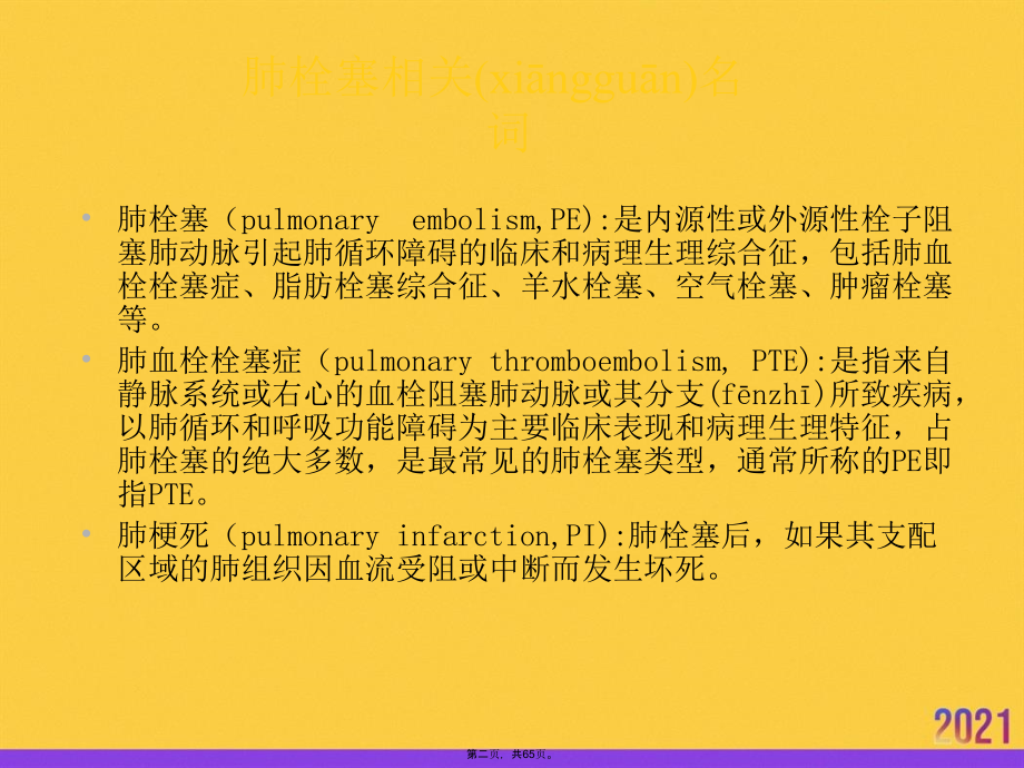 肺栓塞症的诊断与治疗实用全套.ppt_第2页