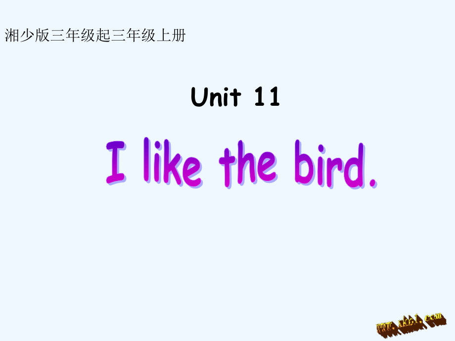 Unit-11--I-like-the-bird.ppt_第1页