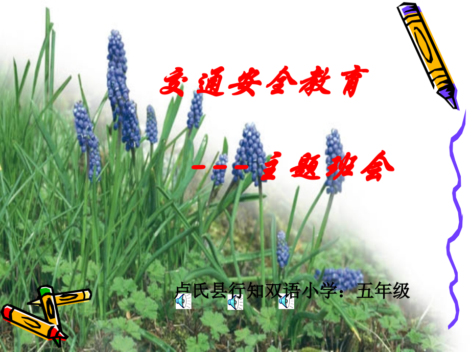 《交通安全》主题班会五年级.ppt_第1页
