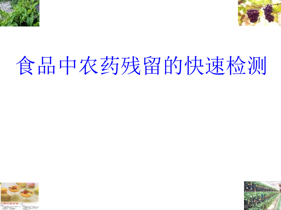 食品中农药残留的快速检测课件.ppt_第1页