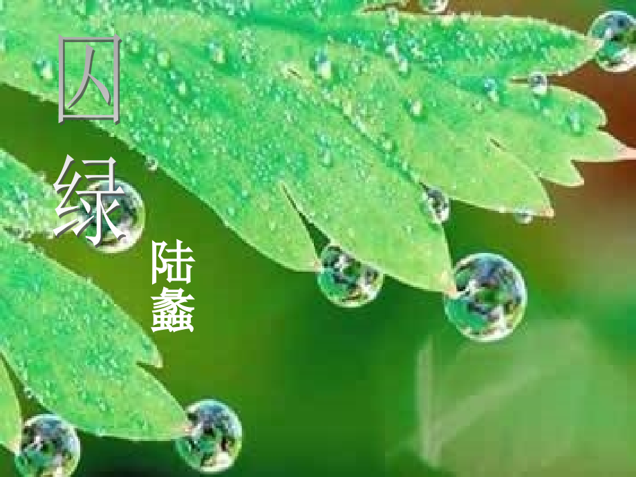 囚绿记 课件.ppt_第1页