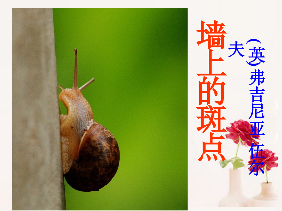 高中语文(墙上的斑点)课件1 新人教版选修 课件.ppt_第1页