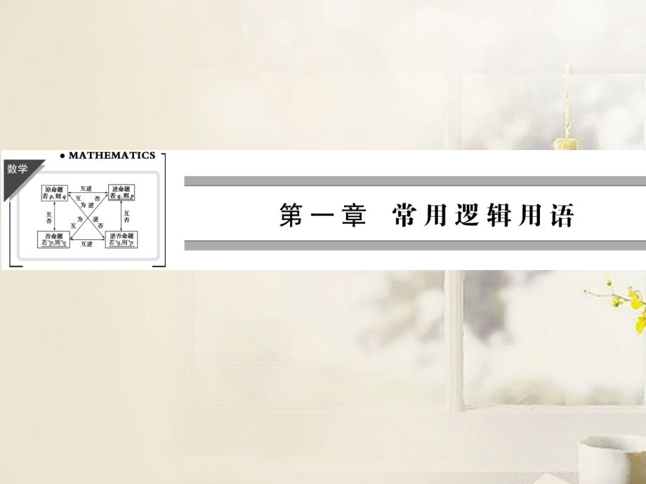 高中数学(111命题及其关系)课件 新人教A版选修2-1 课件.ppt_第1页