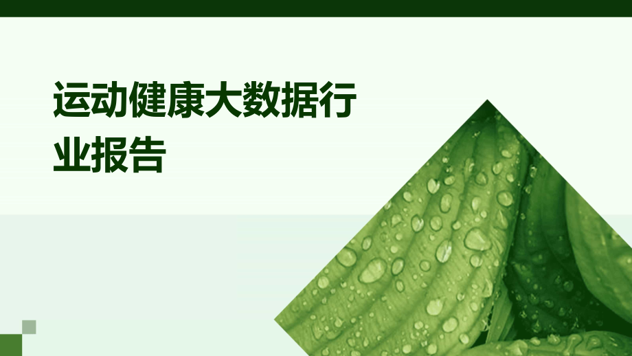 运动健康大数据行业报告.pptx_第1页