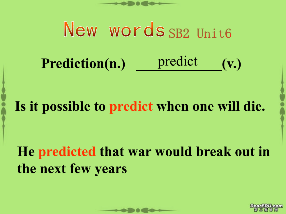 高二英语Unit6 newwords 人教版 课件.ppt_第2页