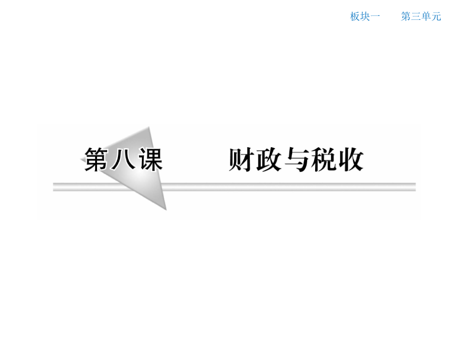 2015届高三一轮复习经济生活第八课-财政与税收.ppt_第1页