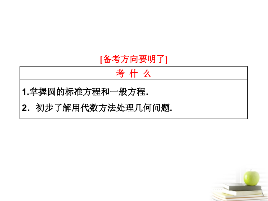 高考数学 第八章第三节圆的方程课件 新人教A版 课件.ppt_第2页
