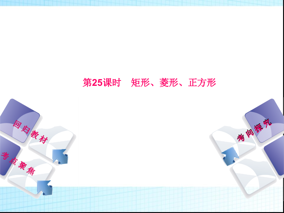 2016中考数学复习第25课时-矩形、菱形、正方形.ppt_第1页
