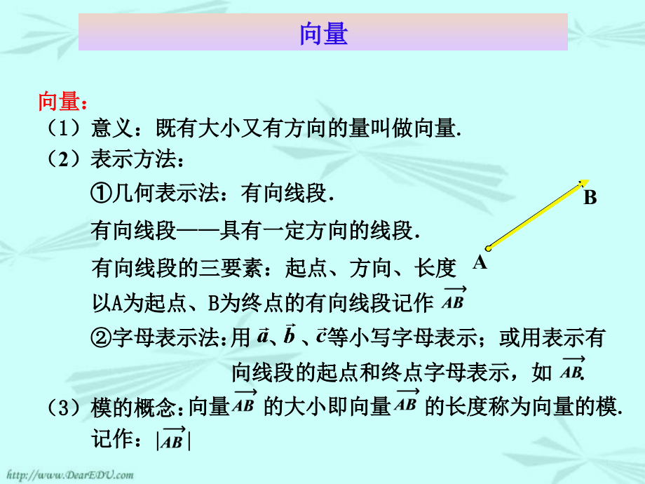 高一数学向量概念 新课标必修三0 课件.PPT_第1页