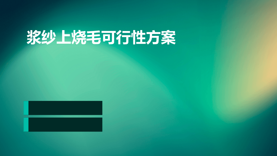 浆纱上烧毛可行性方案.pptx_第1页