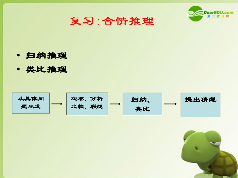 高中数学 2.1(合情推理与演绎推理--复习合情推理)课件 新人教选修2-2 课件.ppt_第2页