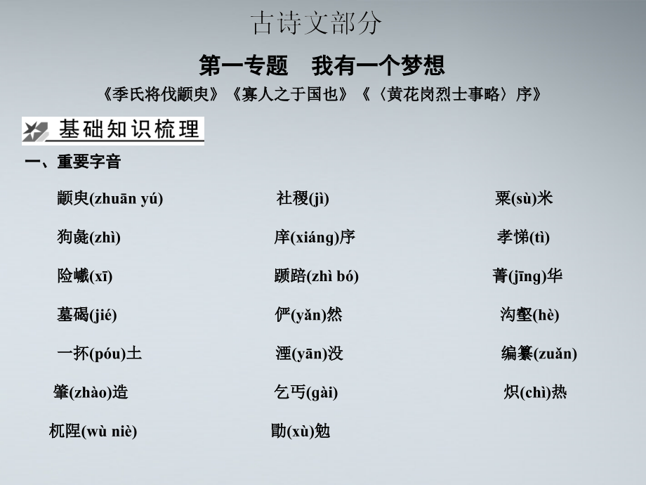 4古诗文部分教材梳理课件 苏教版必修4 课件.ppt_第1页