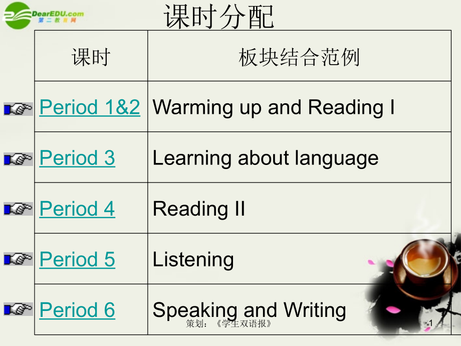 高中英语 Unit5 全单元课件 新人教版必修1 课件.ppt_第1页