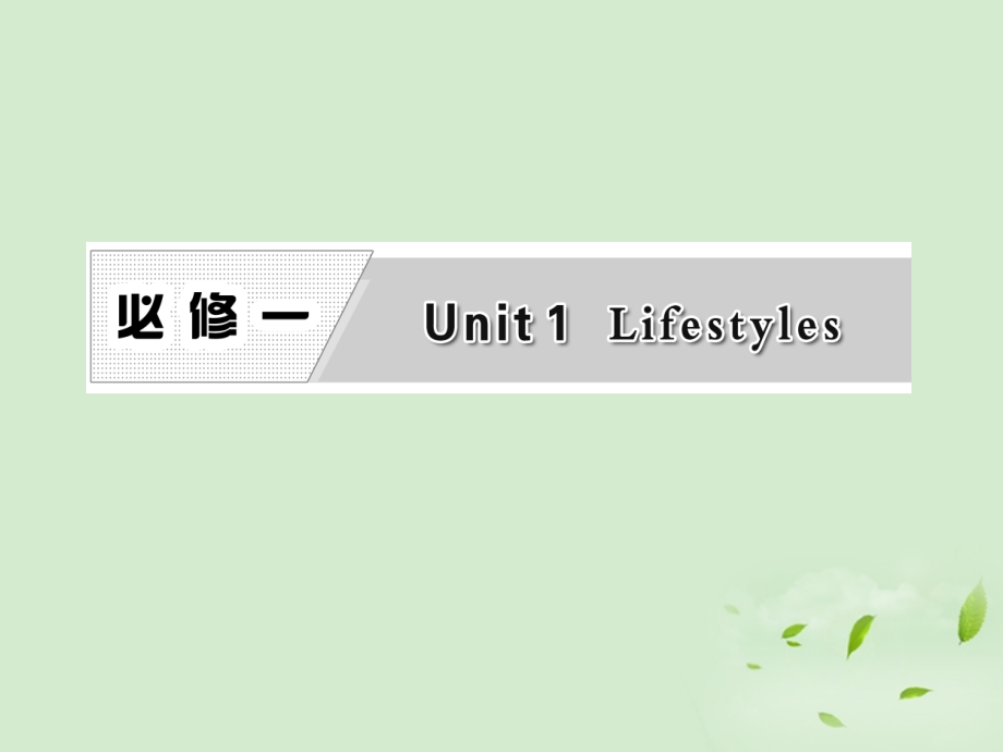 高考英语一轮复习 UUnit 1 Lifestyles课件 北师大版必修1 课件.ppt_第1页