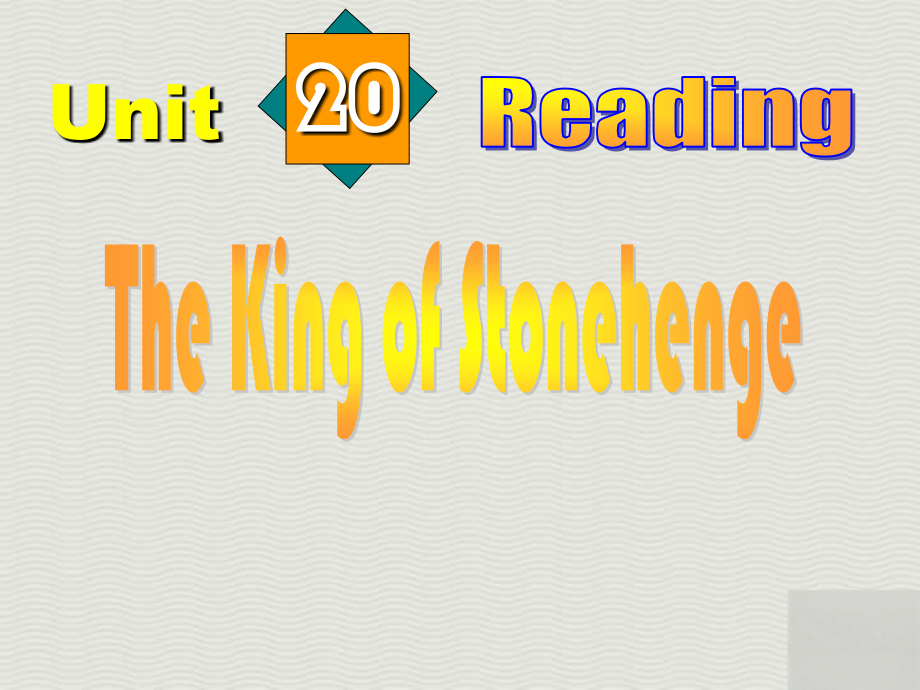 高二英语Uniteading (The King of Stonehenge课件 新课标 人教版 课件.ppt_第1页