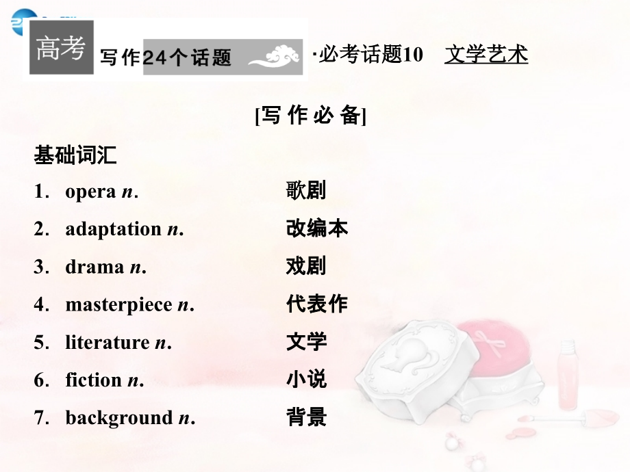 高考英语一轮总复习 Module 4 Fine Arts—WesternChinese and Pop Arts课件 外研版必修2 课件.ppt_第2页