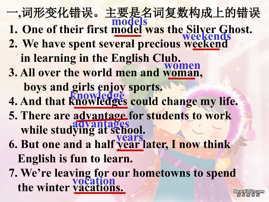 高考英语改错与单词拼写 人教版 试题.ppt_第2页