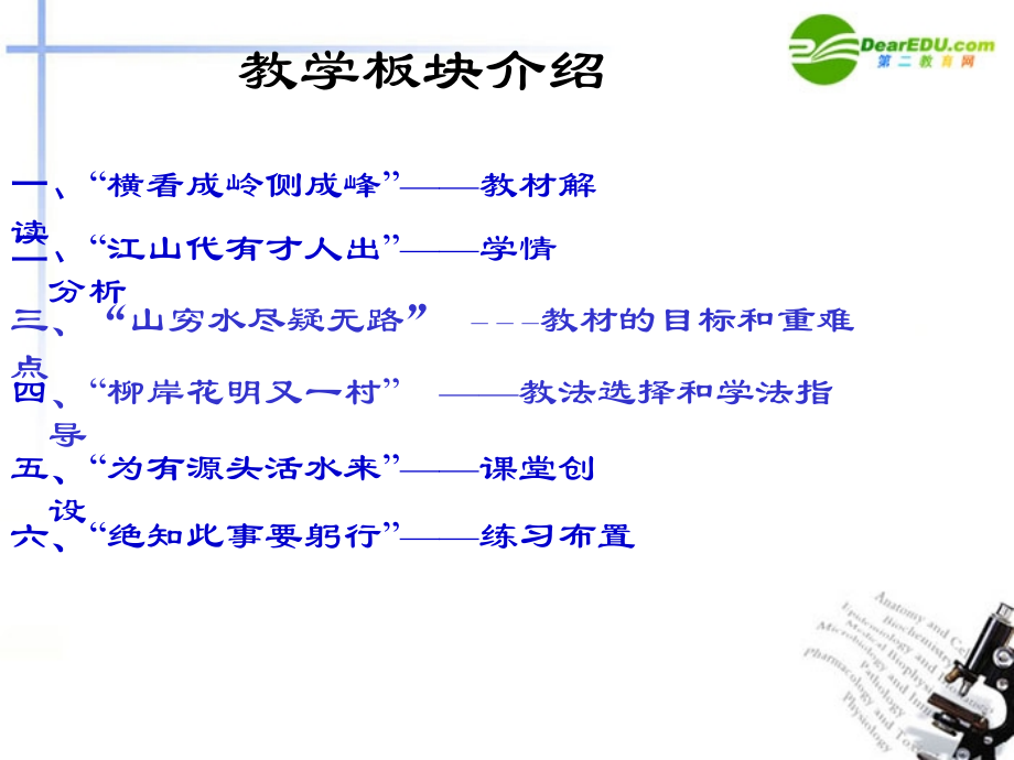 高一语文上册(致橡树)说课课件 人教版第一册 课件.ppt_第2页