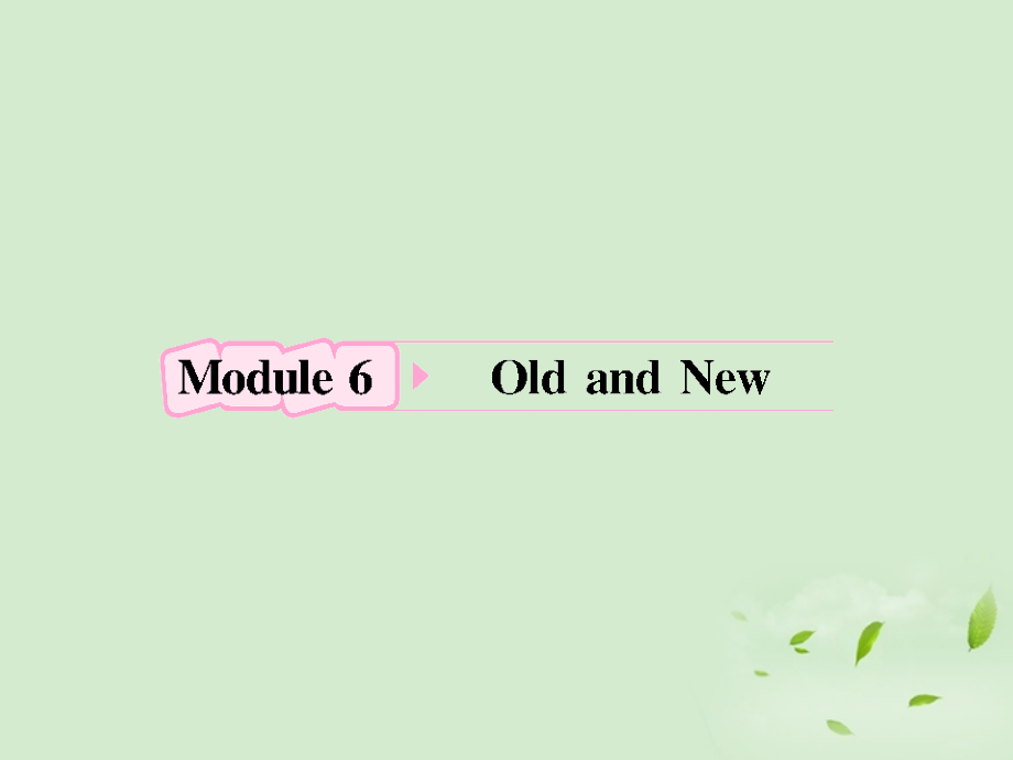 高考英语 Module6知识与要点课件 外研版必修3 课件.ppt_第1页