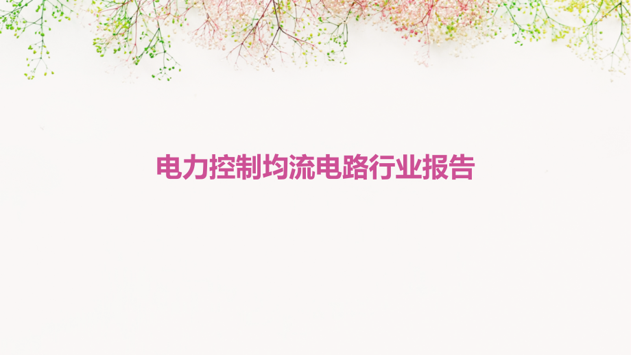 电力控制均流电路行业报告.pptx_第1页
