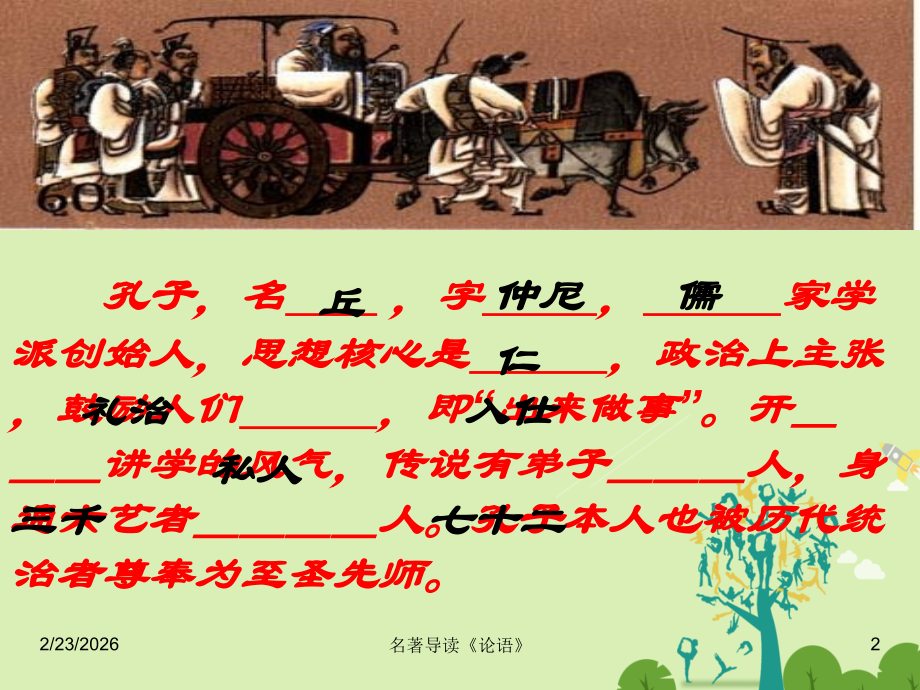 湖南省茶陵县第三中学高中语文名著导读论语课件新人教版必修1.ppt_第2页