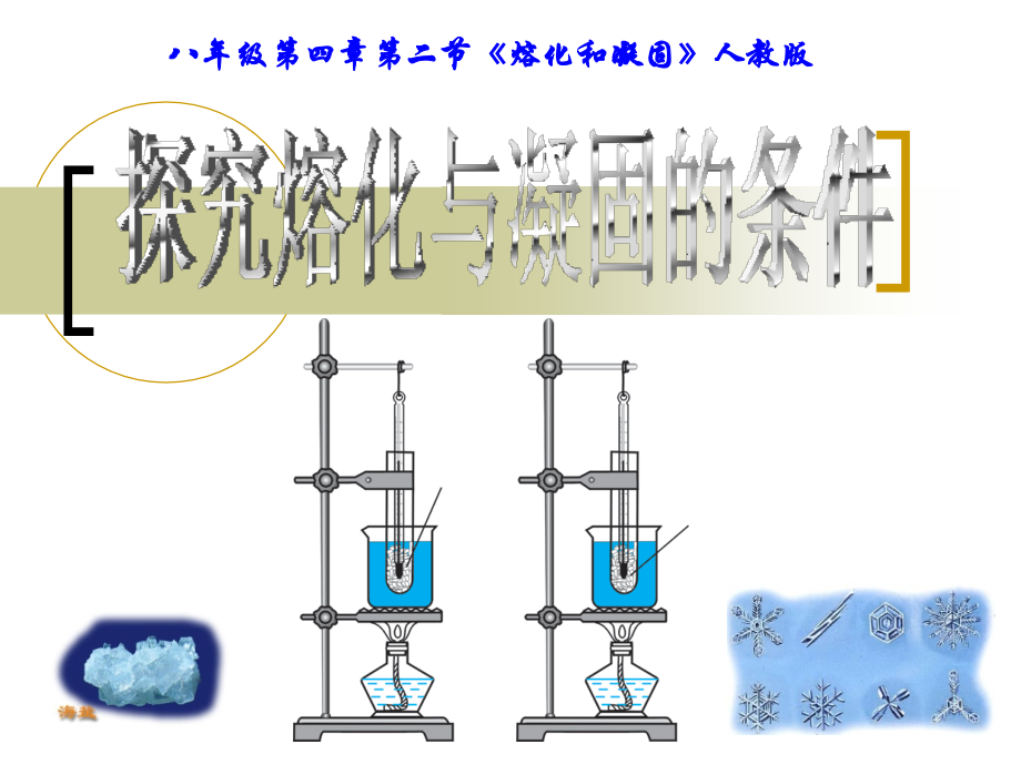 熔化和凝固　探究 八年级物理探究熔化与凝固的条件课件(含flash)人教版 八年级物理探究熔化与凝固的条件课件(含flash)人教版.ppt_第1页