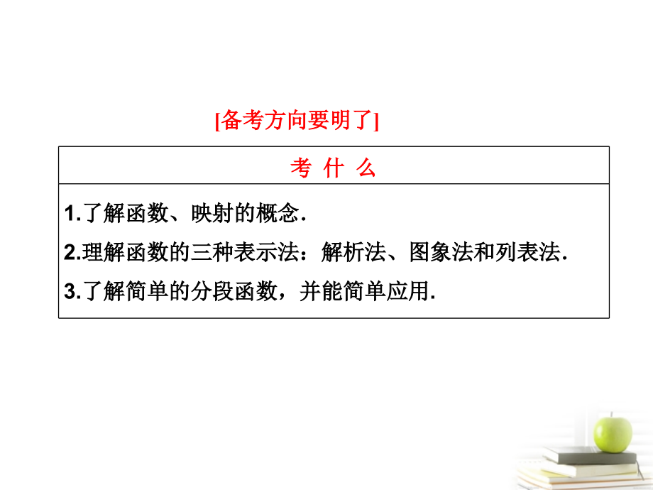 高考数学 第二章第一节函数及其表示课件 新人教A版 课件.ppt_第2页