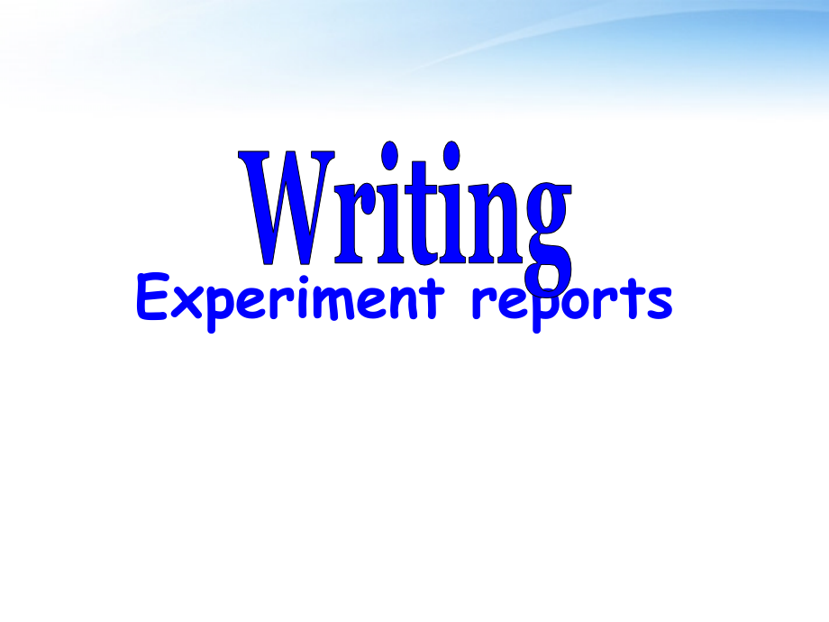 高中英语 Unit4(Exploring plants)Writing课件(1) 新人教版选修9 课件.ppt_第1页