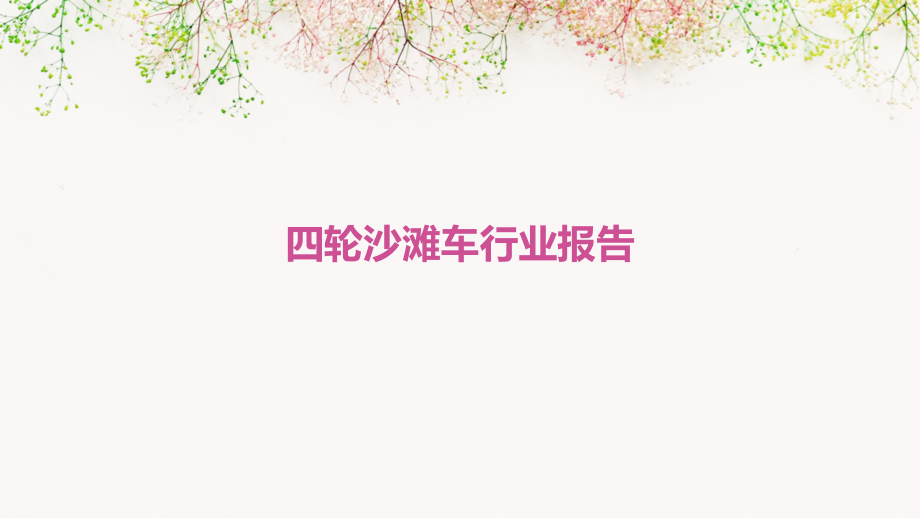四轮沙滩车行业报告.pptx_第1页