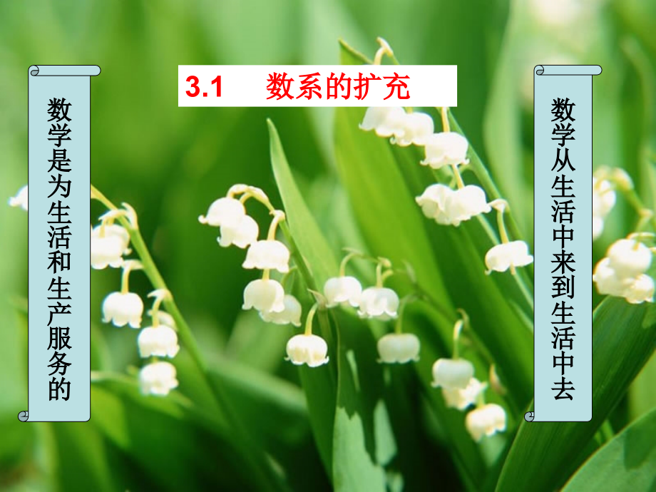 高中数学 31数系的扩充及复数的引入课件 新人教A版选修1-2 课件.ppt_第1页