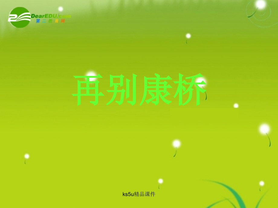 高中语文(再别康桥)课件 鲁人版必修2 课件.ppt_第1页
